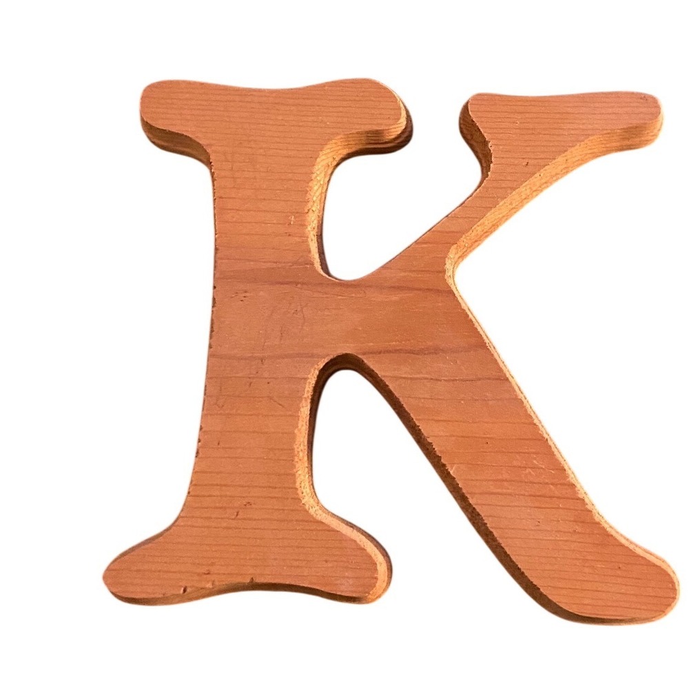 Wooden Letter K Craft Decor‎ Wall Hanging Home Accent